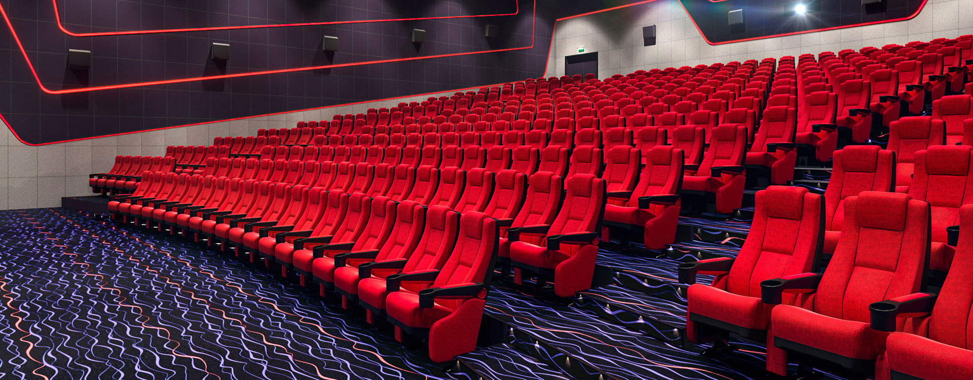 Multiplex cinema seating