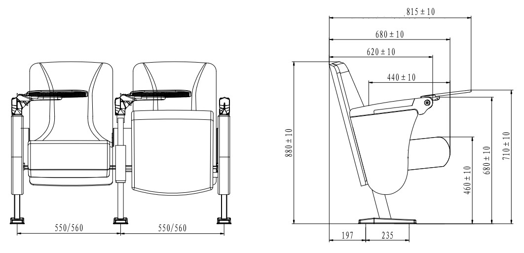 Dimensions and layouts